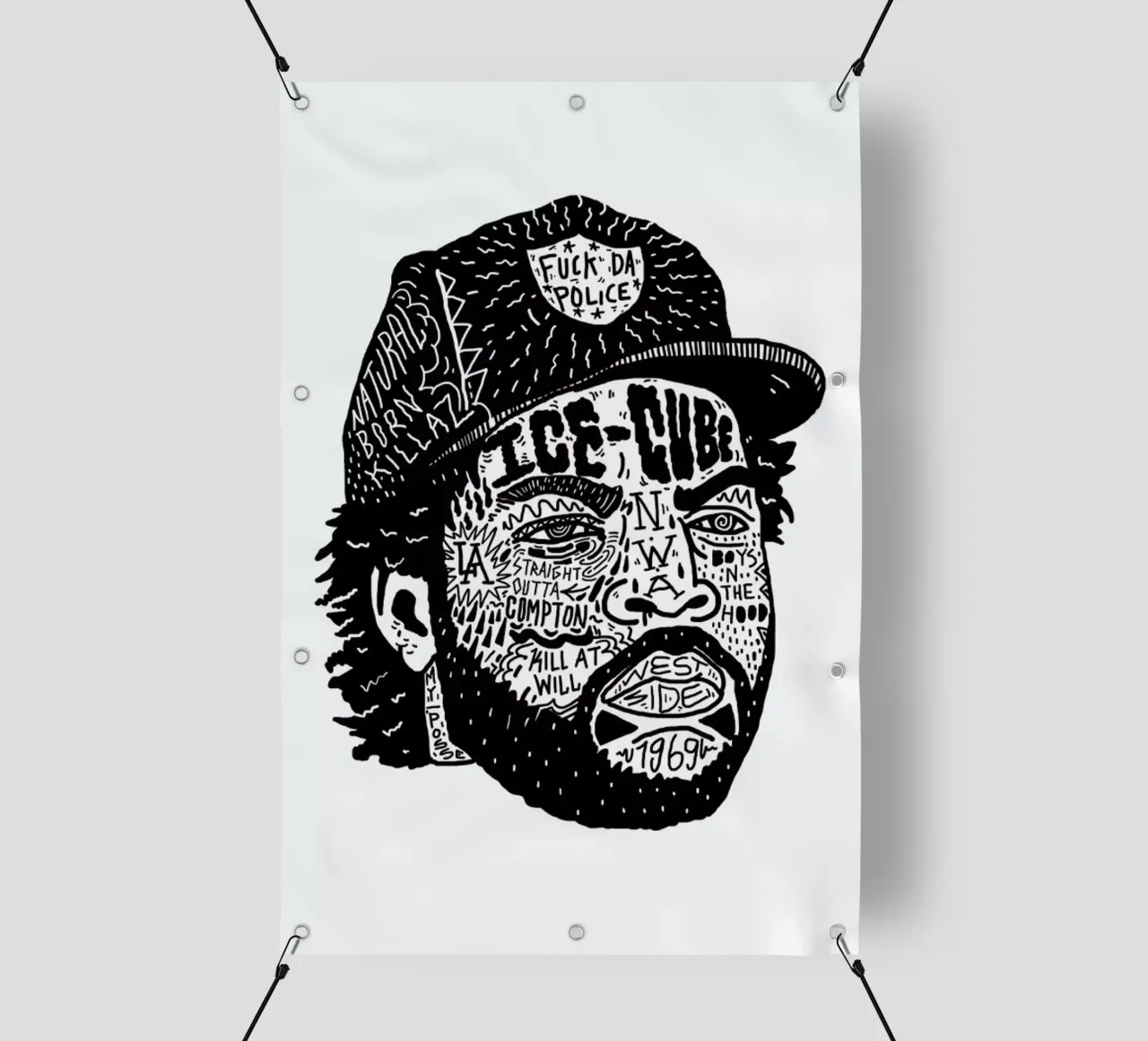 Ice Cube telo in pvc da Nick Cocozza