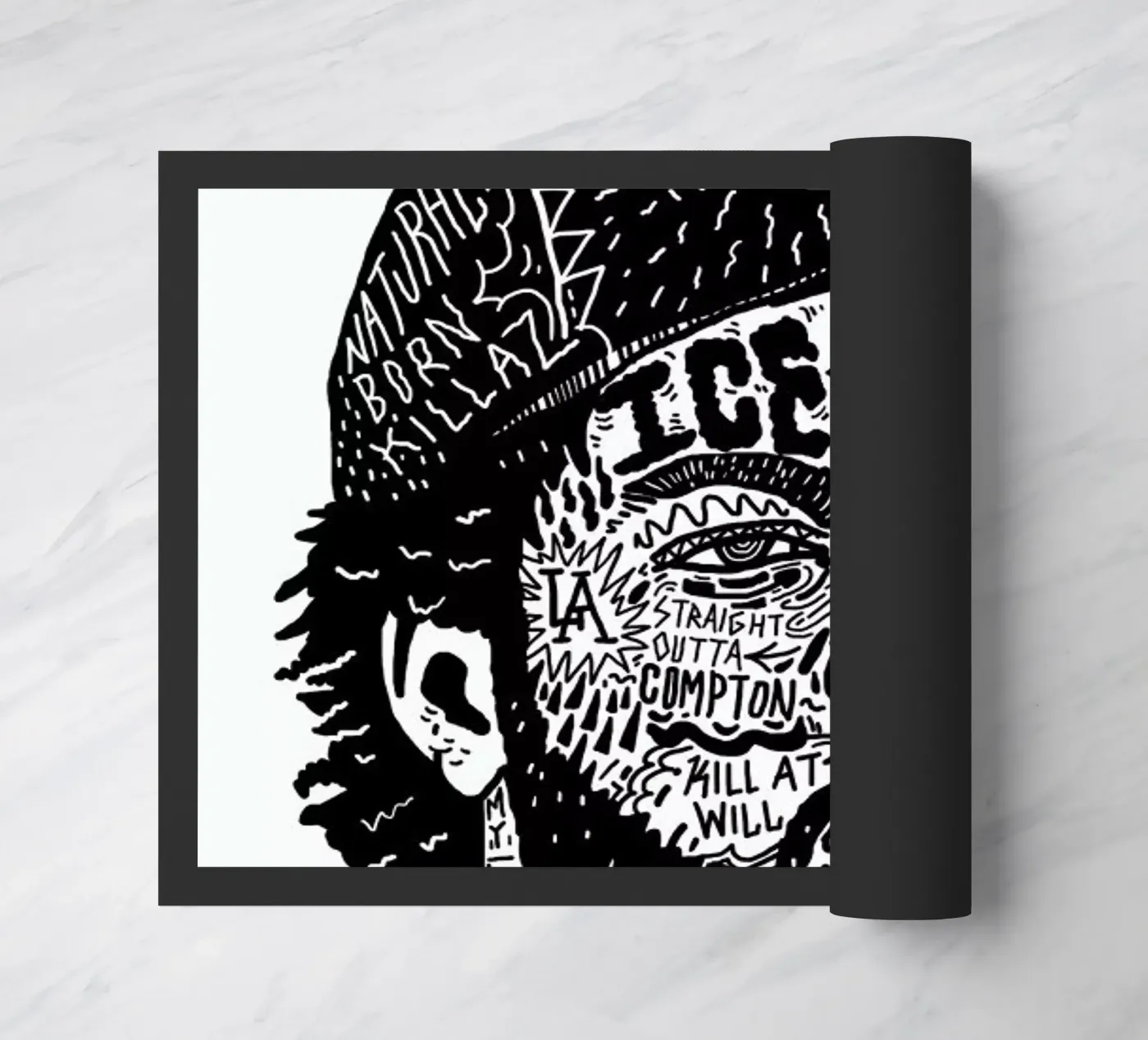 Ice Cube deurmat van Nick Cocozza