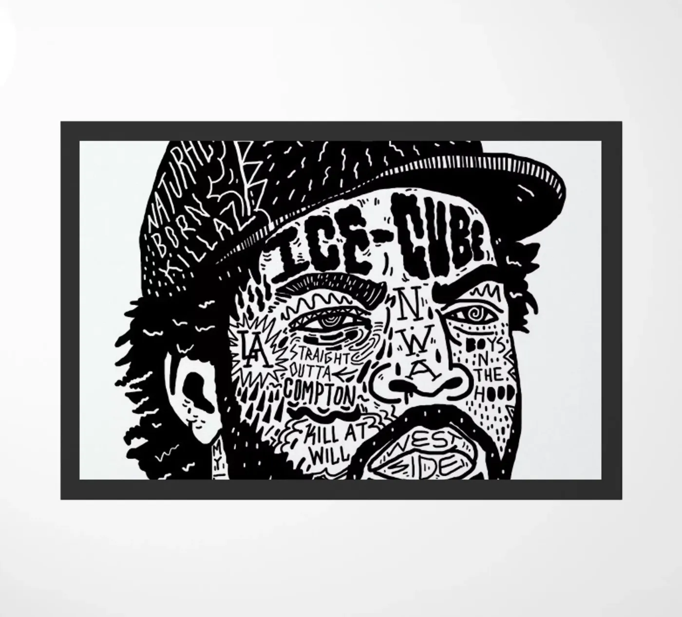Ice Cube deurmat van Nick Cocozza
