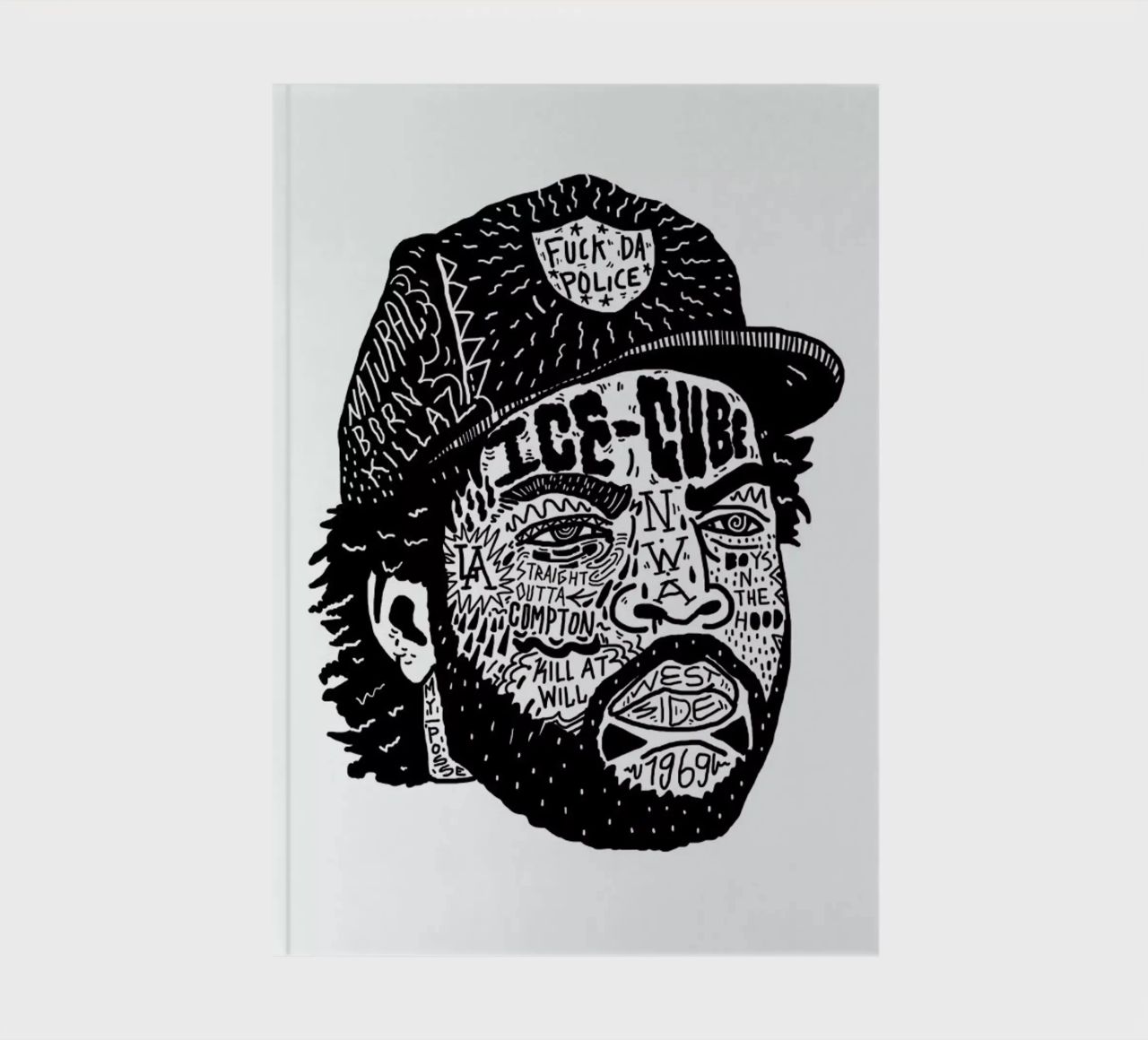 Ice Cube notebook by Nick Cocozza