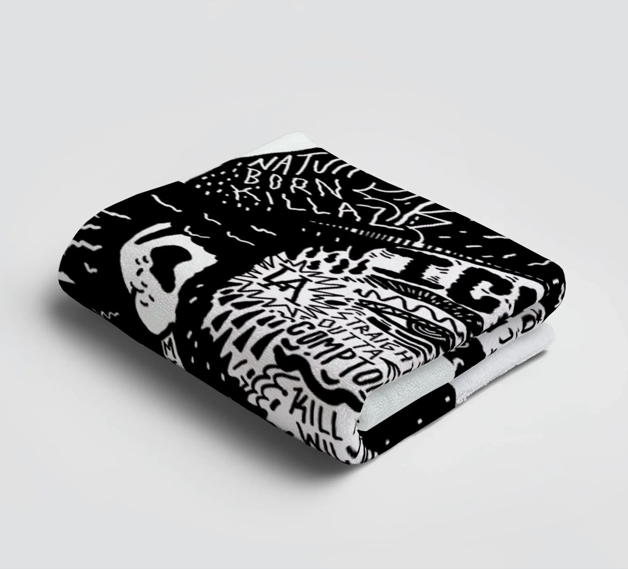 Ice Cube Handtuch von Nick Cocozza