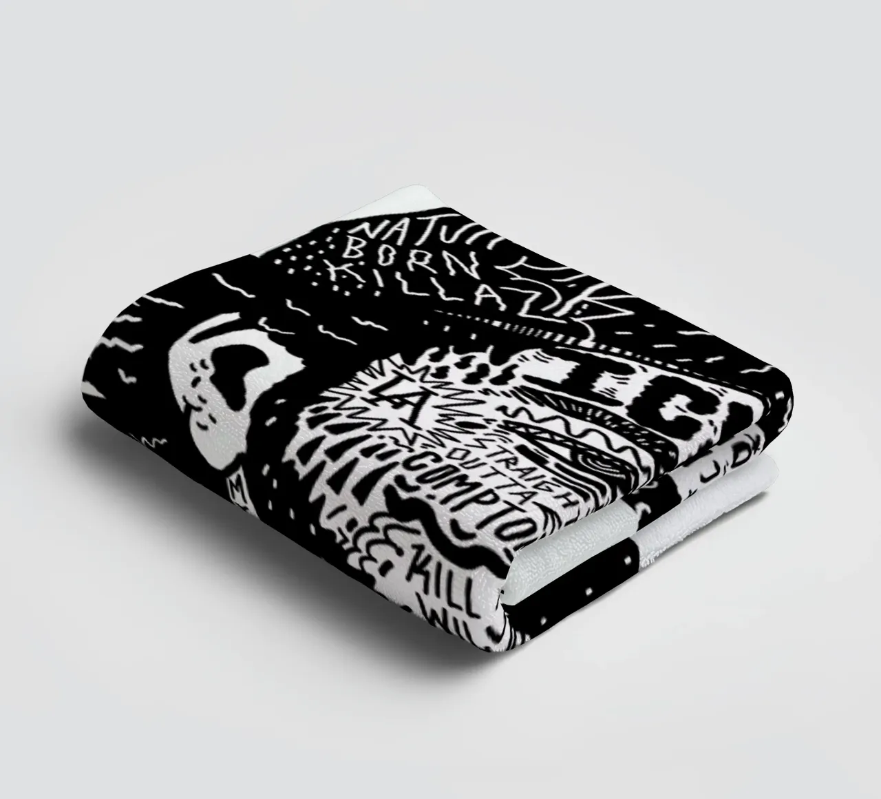 Ice Cube Handtuch von Nick Cocozza
