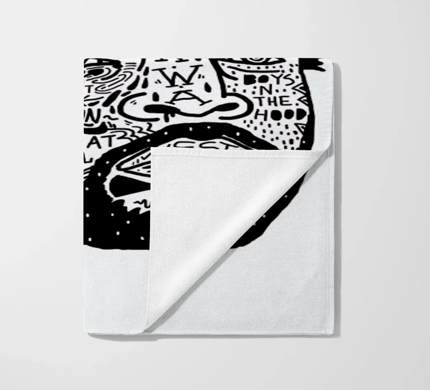 Ice Cube beach towel by Nick Cocozza