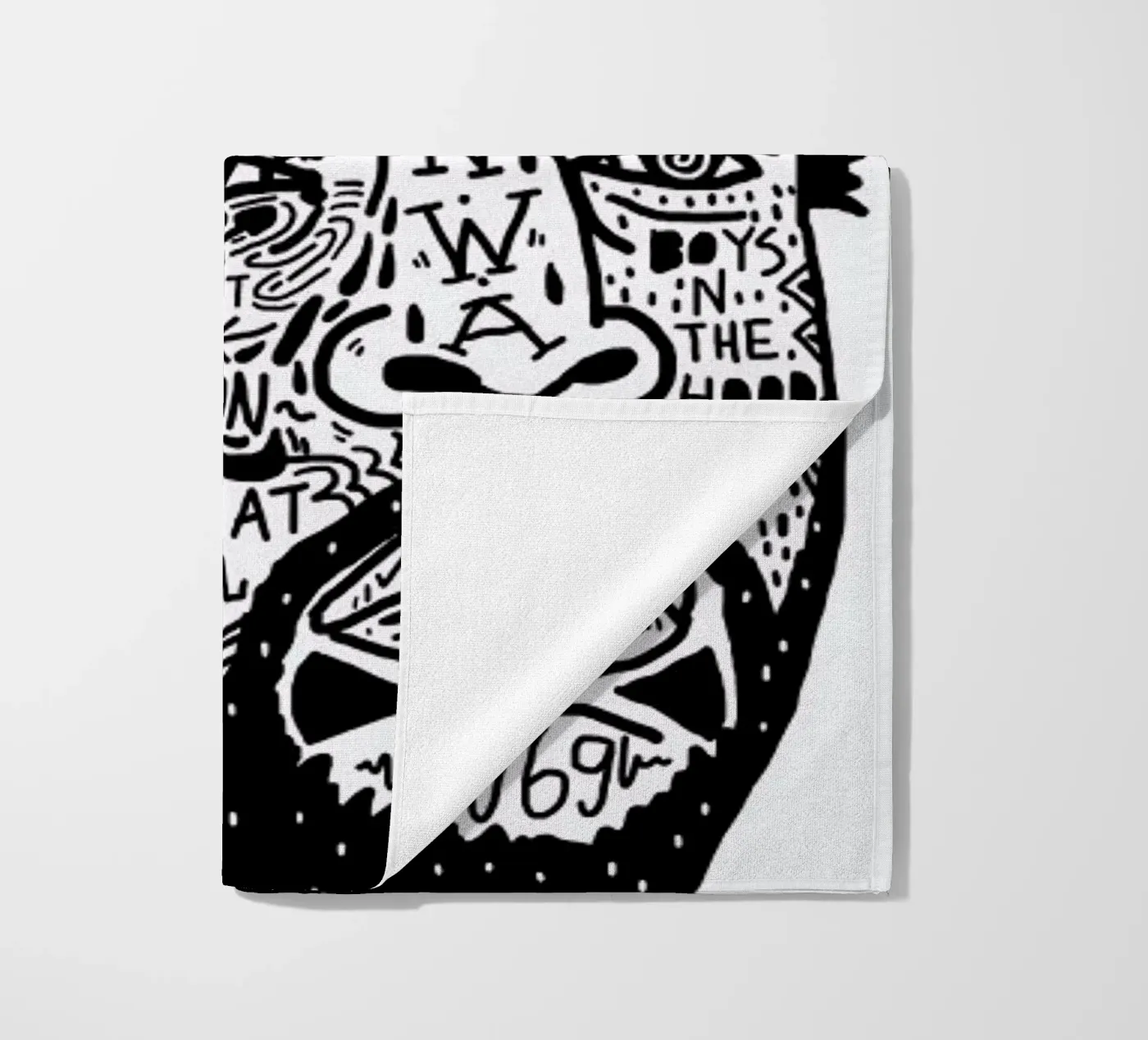 Ice Cube beach towel by Nick Cocozza