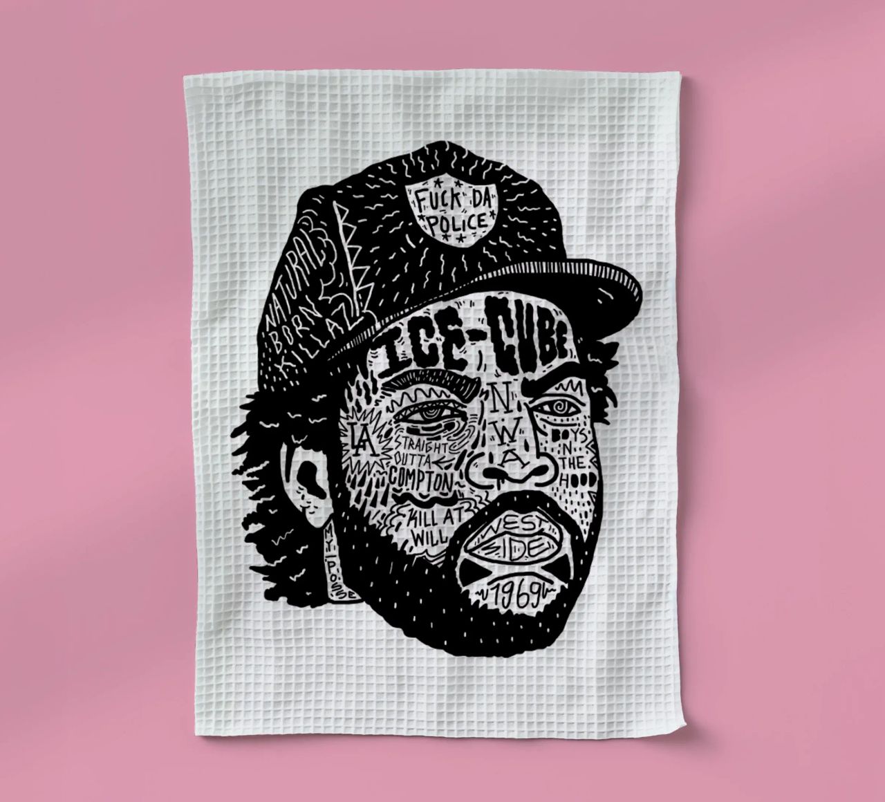 Ice Cube Geschirrtuch von Nick Cocozza