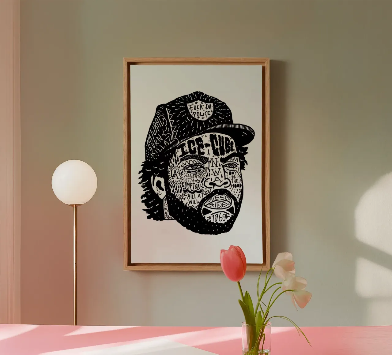 Ice Cube toile de Nick Cocozza