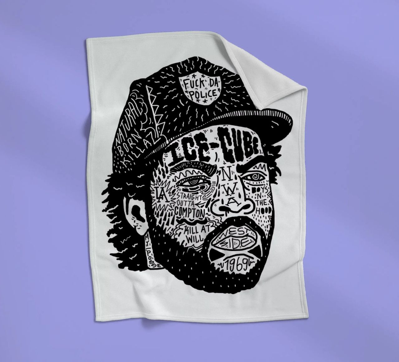 Ice Cube coperta in pile da Nick Cocozza