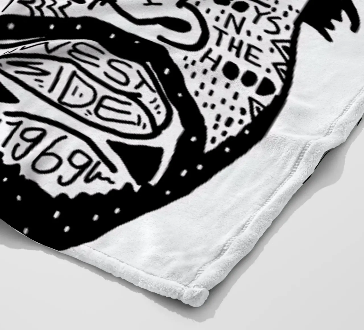 Ice Cube Fleecedecke von Nick Cocozza