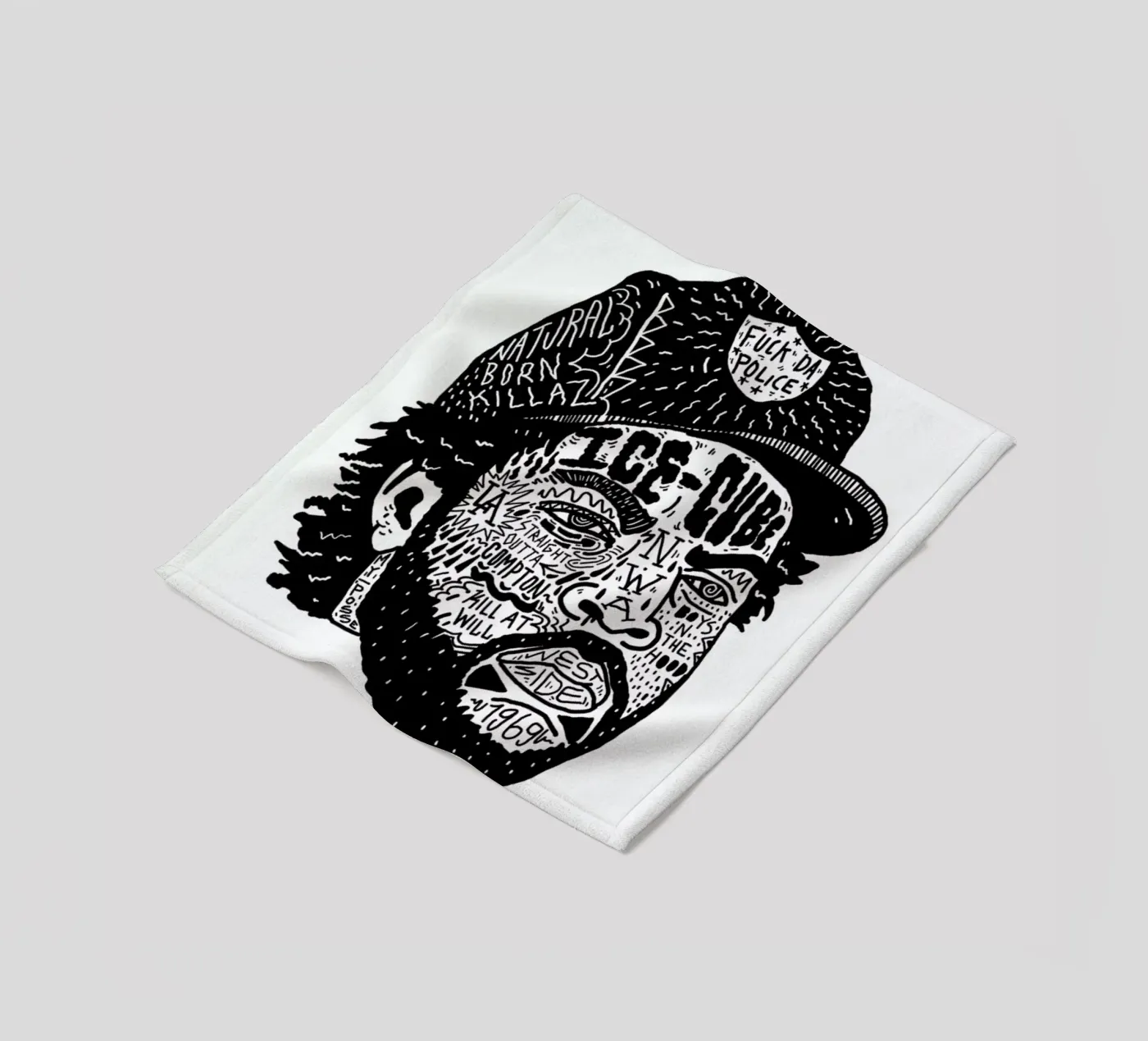 Ice Cube fleece blanket by Nick Cocozza