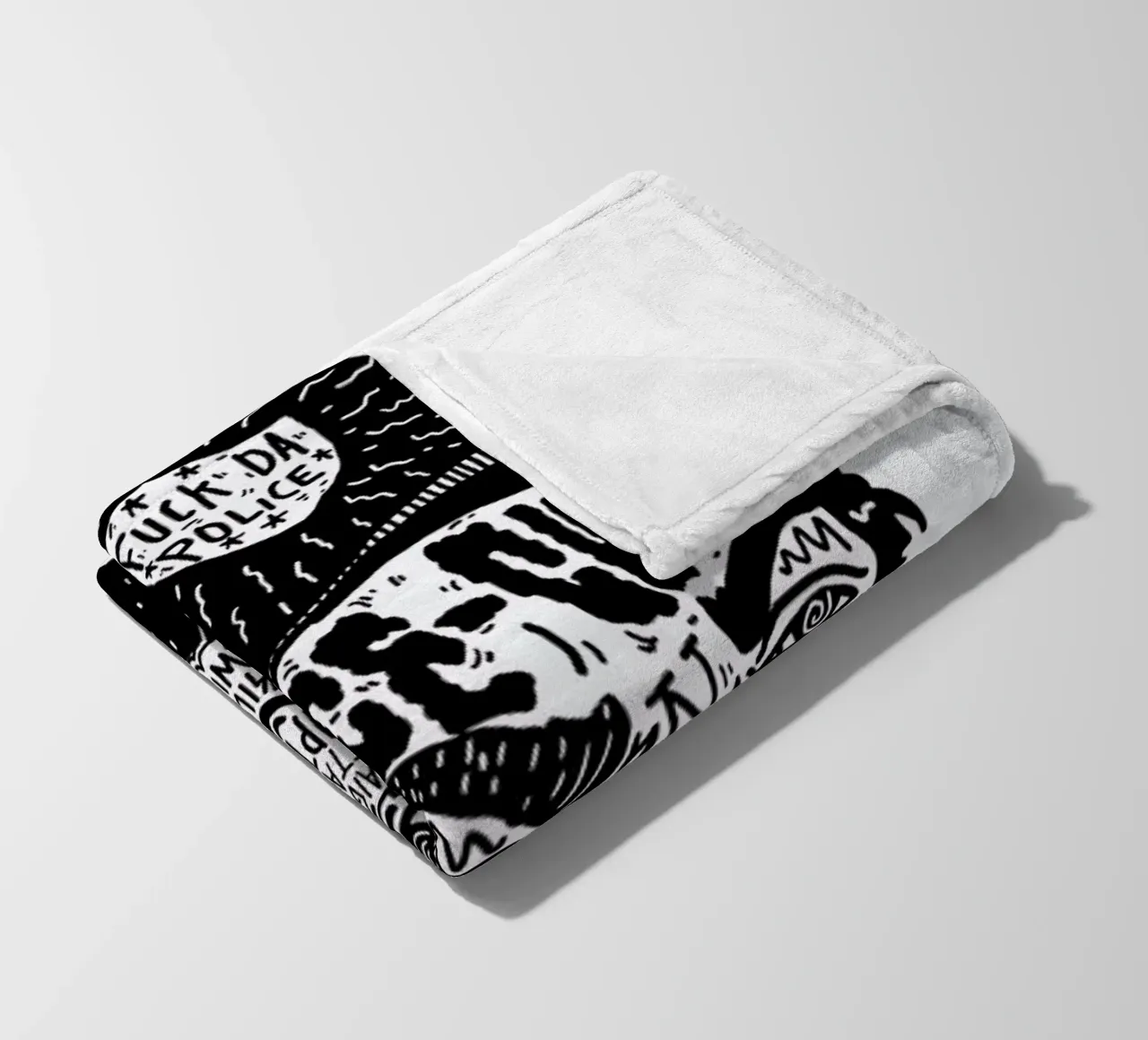 Ice Cube Fleecedecke von Nick Cocozza