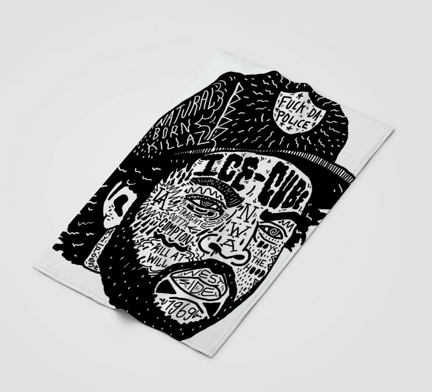 Ice Cube fleece blanket by Nick Cocozza