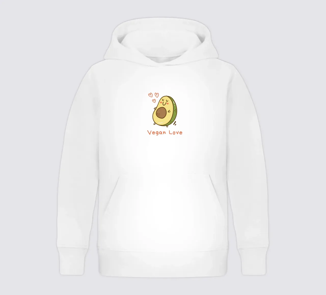 vegan love kids hoodie by khoailang