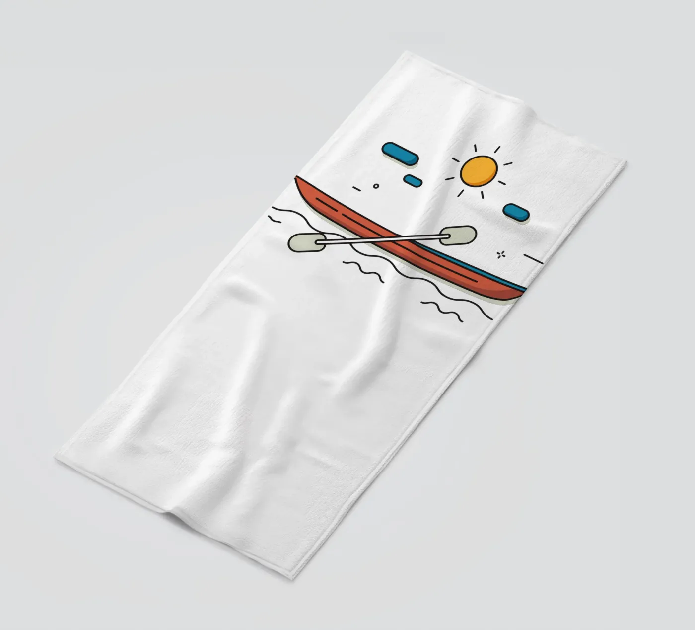wave beach towel by khoailang