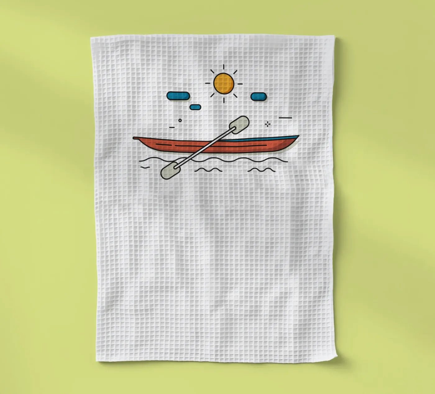 wave tea towel by khoailang