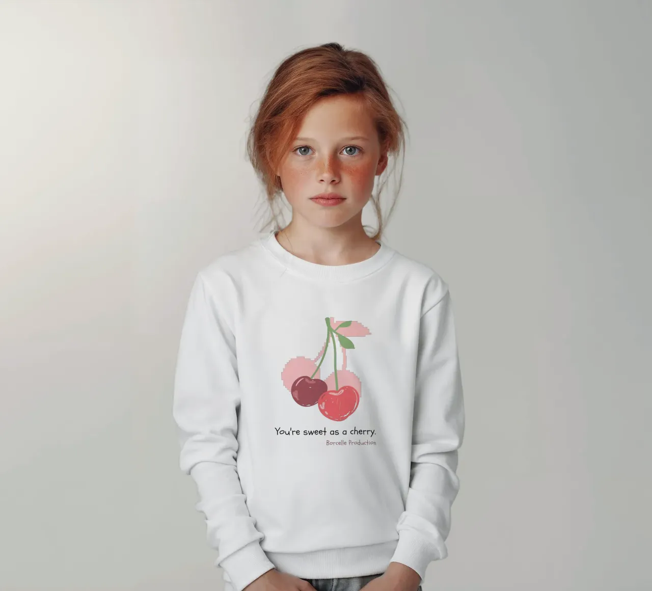 eres dulce como una cereza sudadera para niño de khoailang