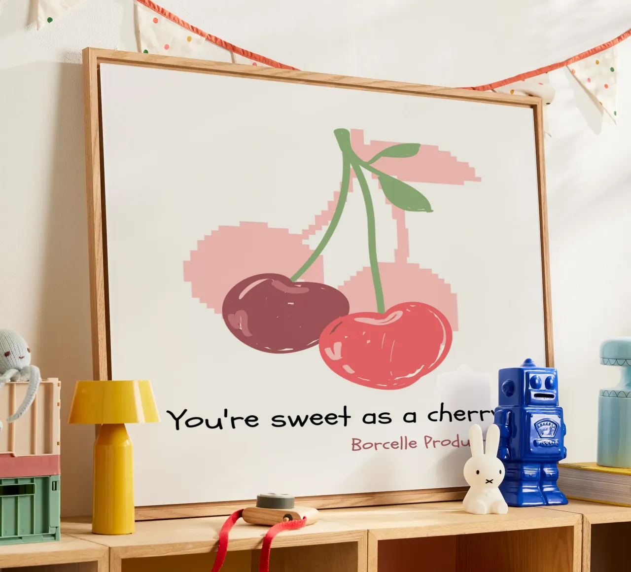 you are sweet as a cherry acrylic glass by khoailang