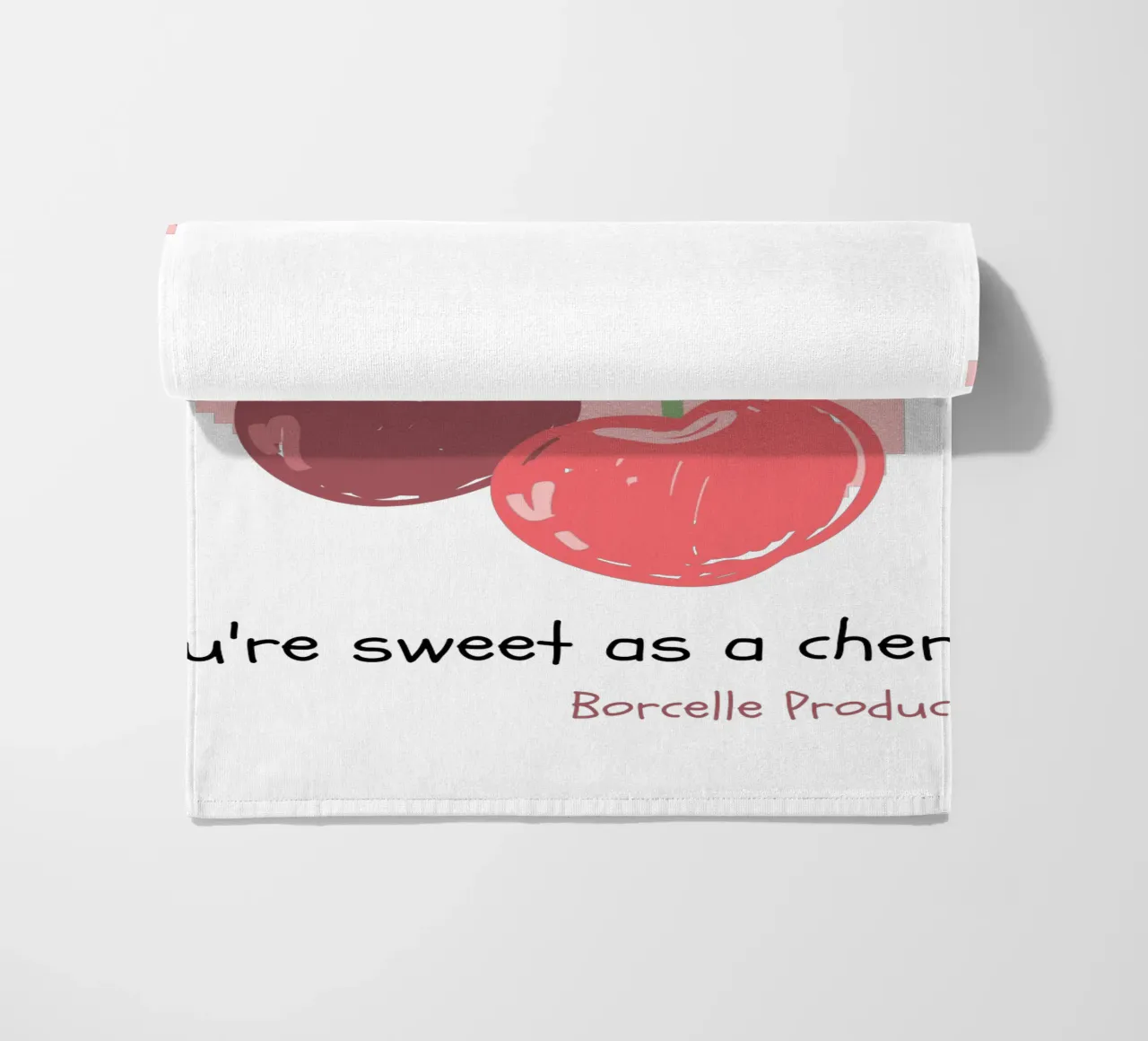 you are sweet as a cherry beach towel by khoailang