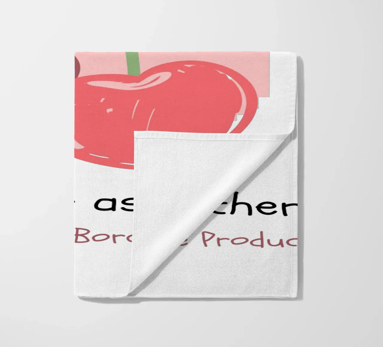 you are sweet as a cherry beach towel by khoailang