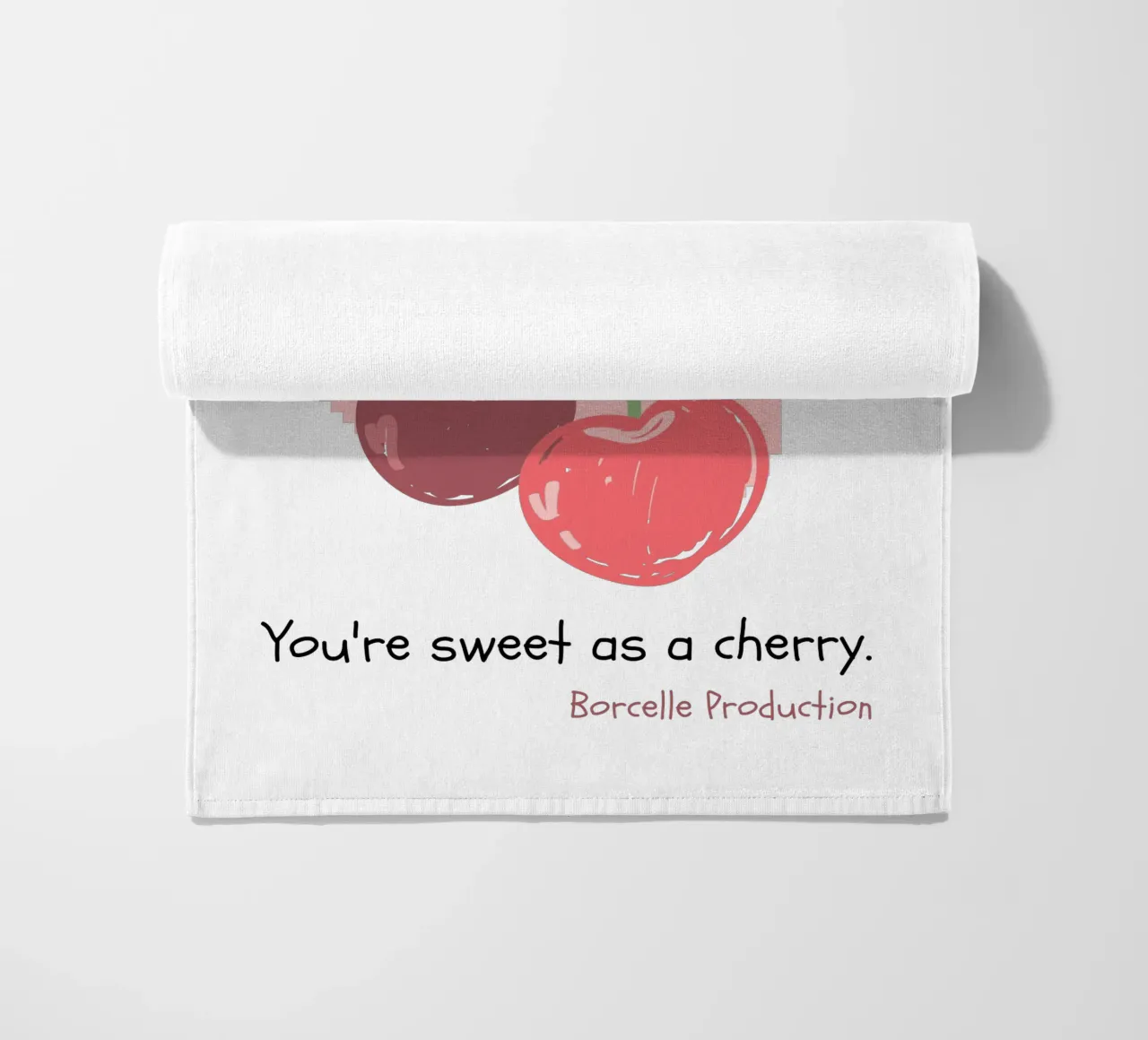 you are sweet as a cherry beach towel by khoailang