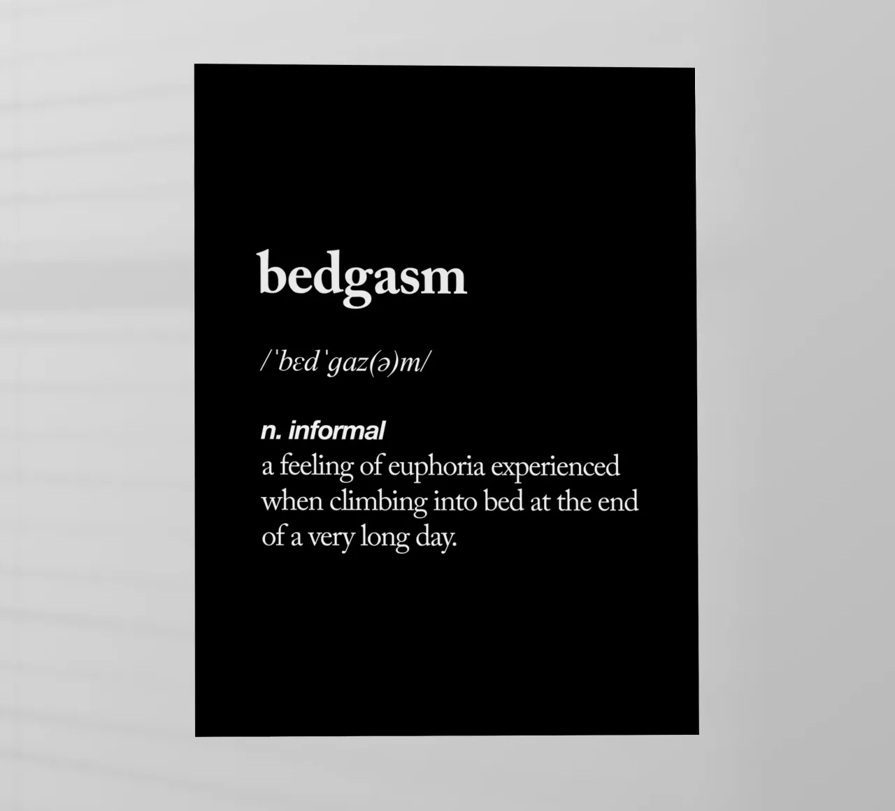 Bedgasm pellicola backlit da THE MOTIVATED TYPE