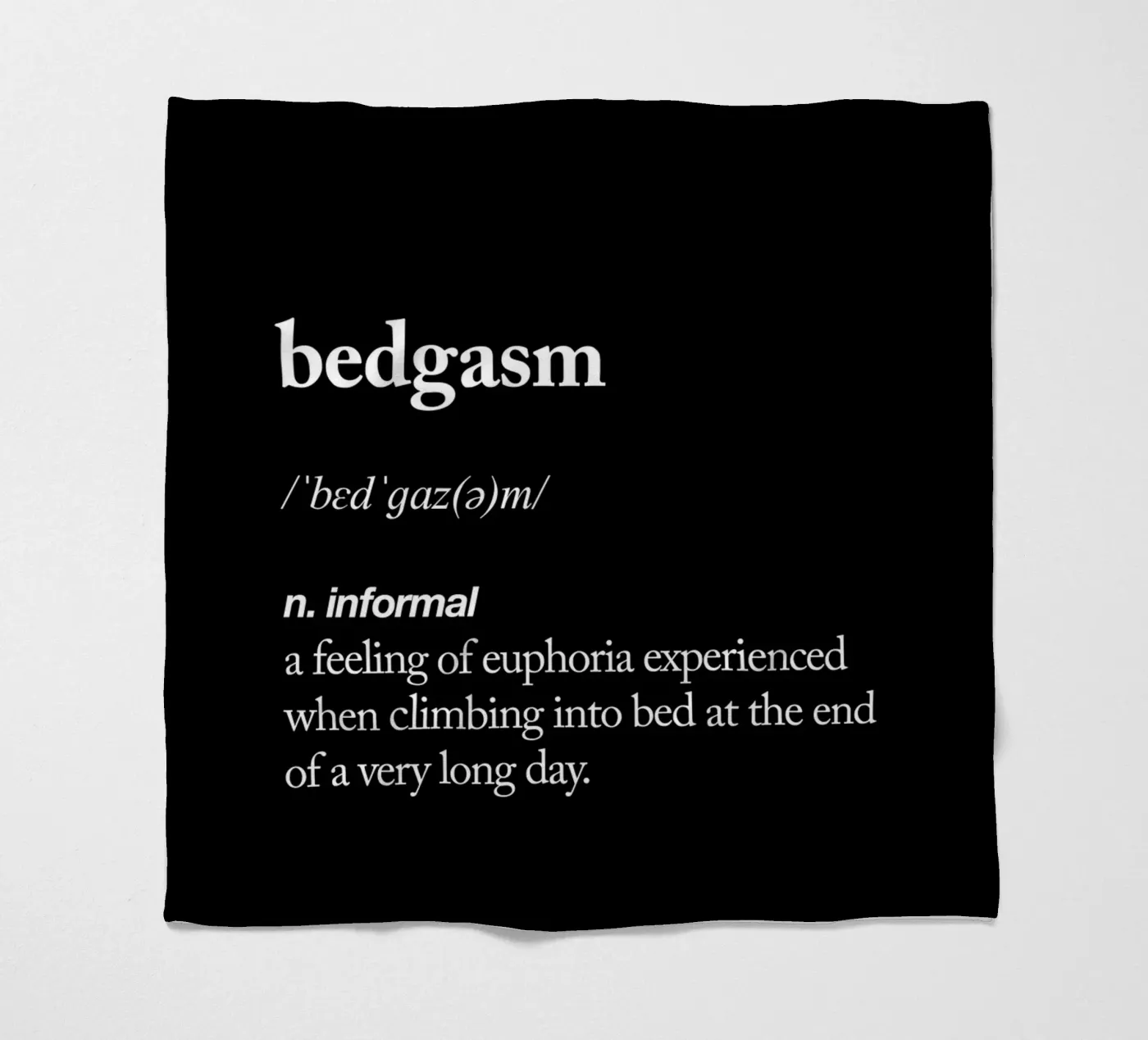 Bedgasm Fleecedecke von THE MOTIVATED TYPE