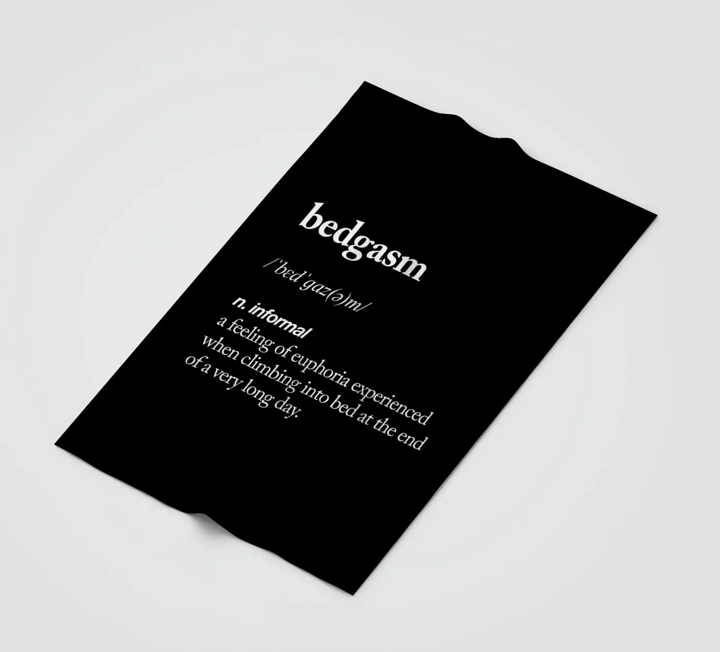 Bedgasm Fleecedecke von THE MOTIVATED TYPE