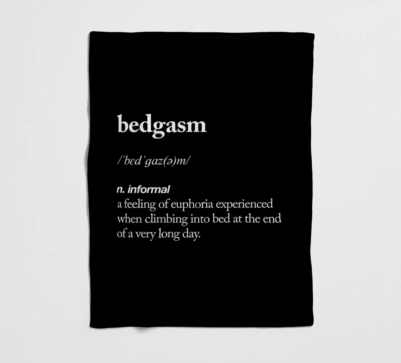 Bedgasm Fleecedecke von THE MOTIVATED TYPE