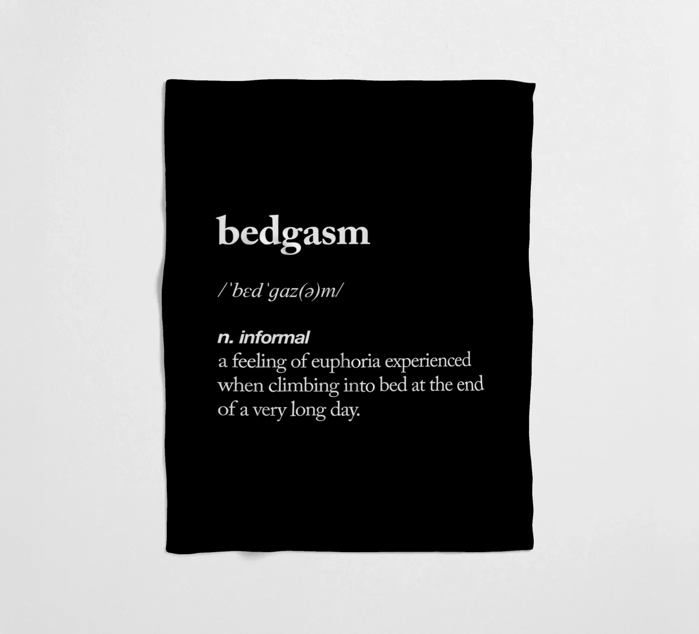 Bedgasm Fleecedecke von THE MOTIVATED TYPE