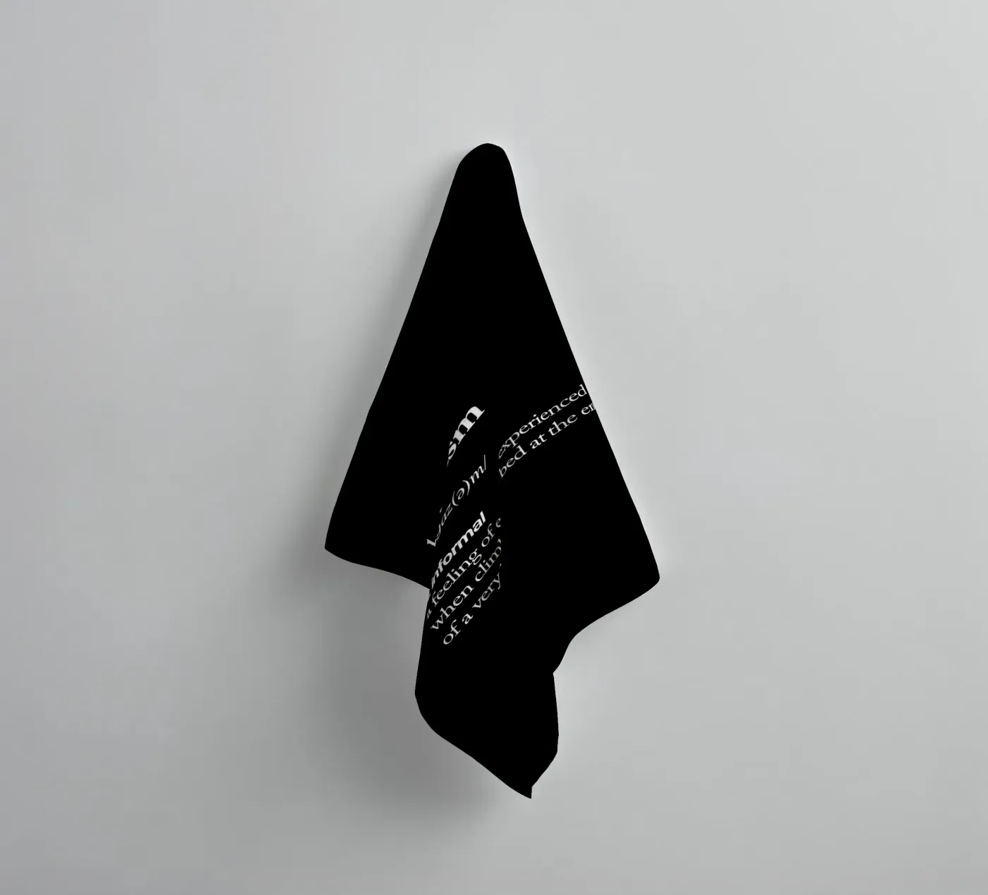 Bedgasm towel by THE MOTIVATED TYPE