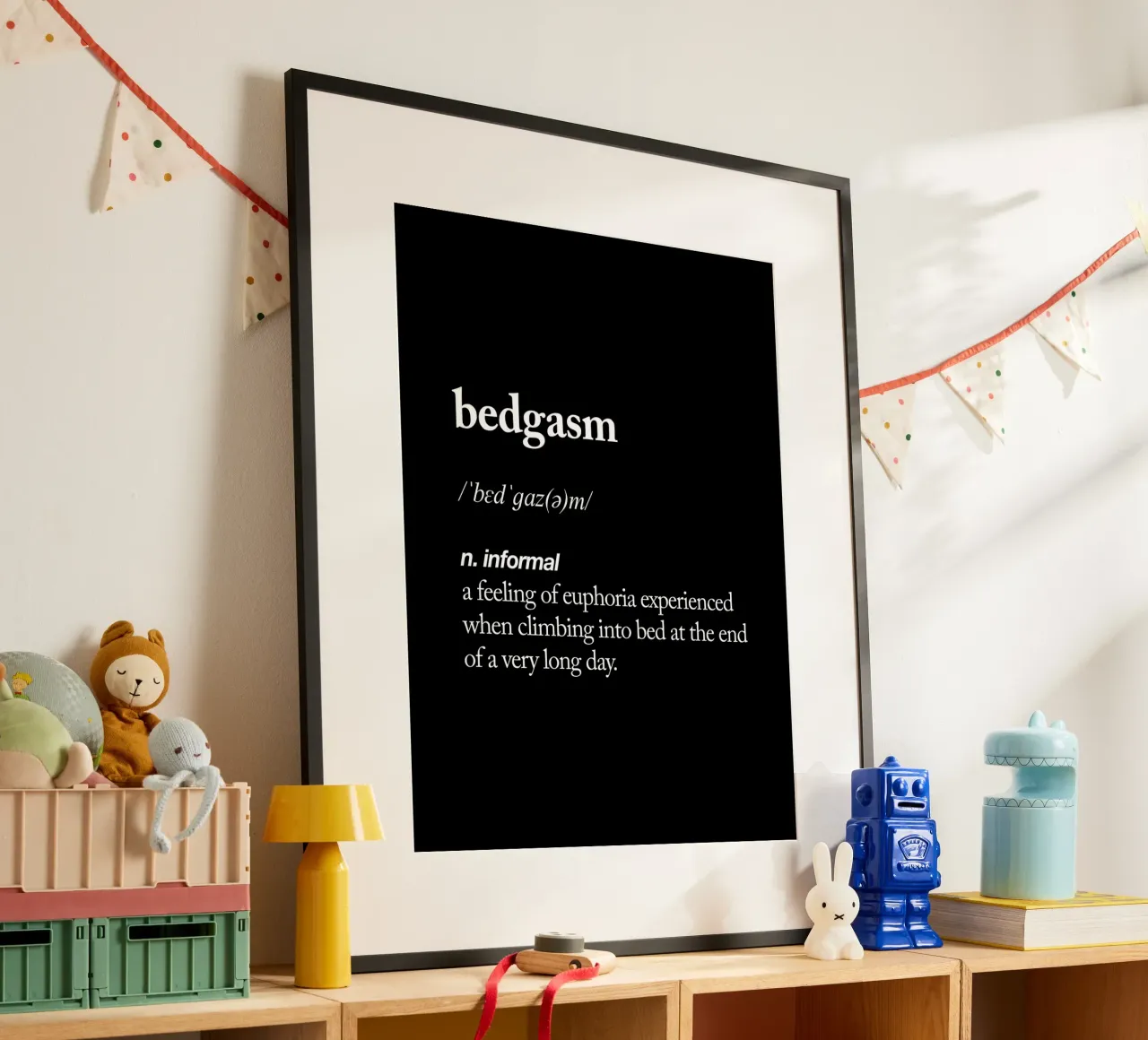 Bedgasm poster da THE MOTIVATED TYPE