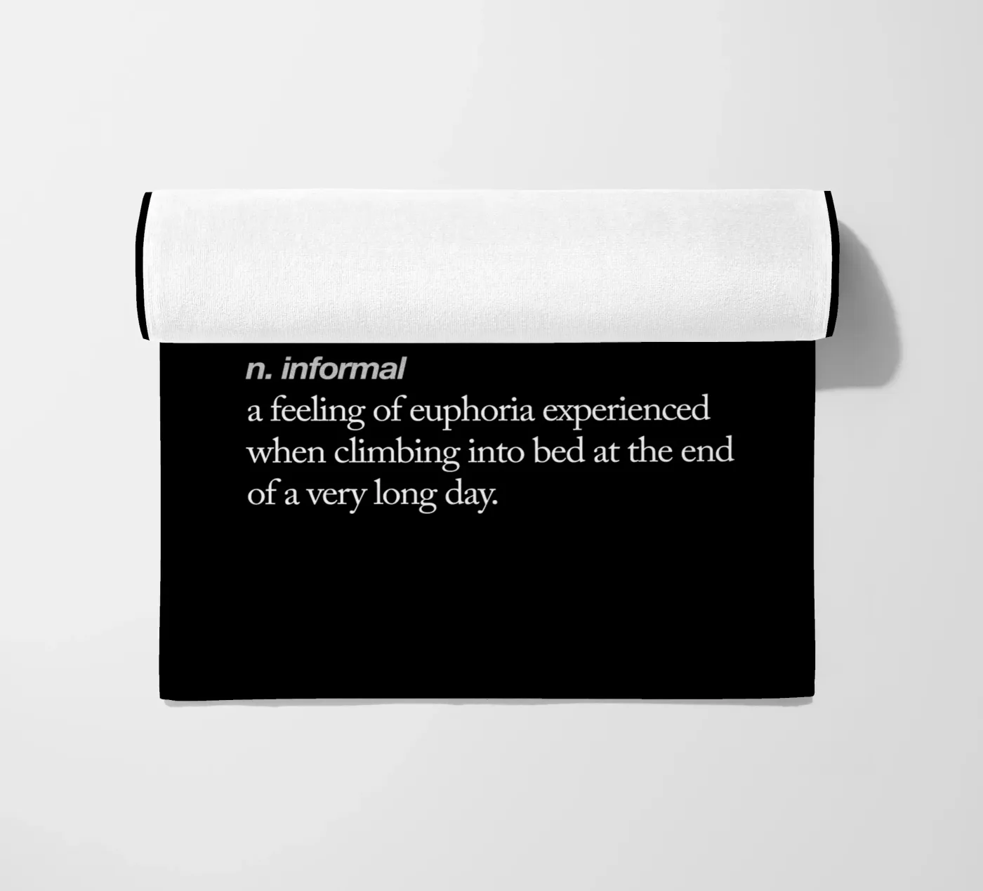 Bedgasm beach towel by THE MOTIVATED TYPE