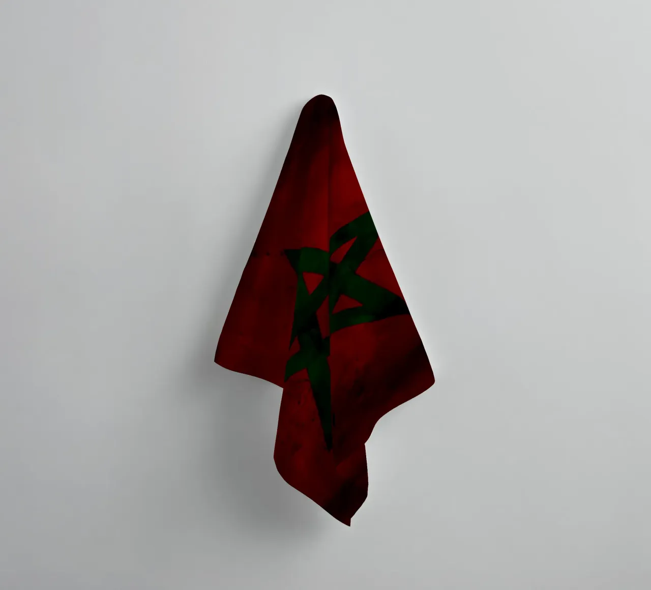 Morocco vintage flag asciugamano da bagno da Joshua A Holmes