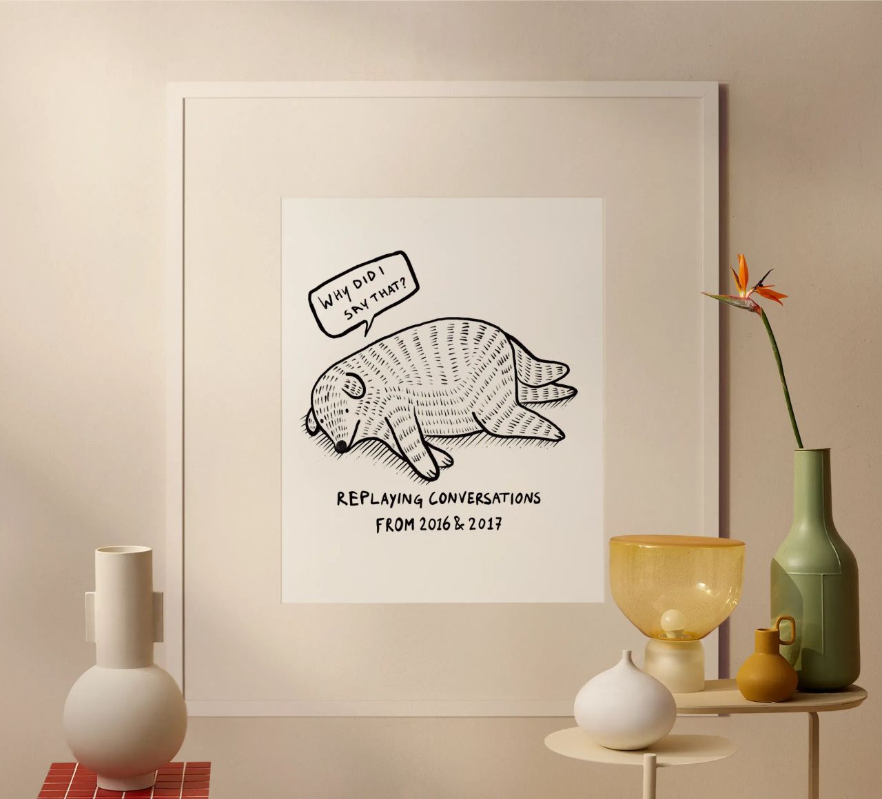 Wiederholung von Gesprächen aus 2016&2017 Poster von Studio Patruschka