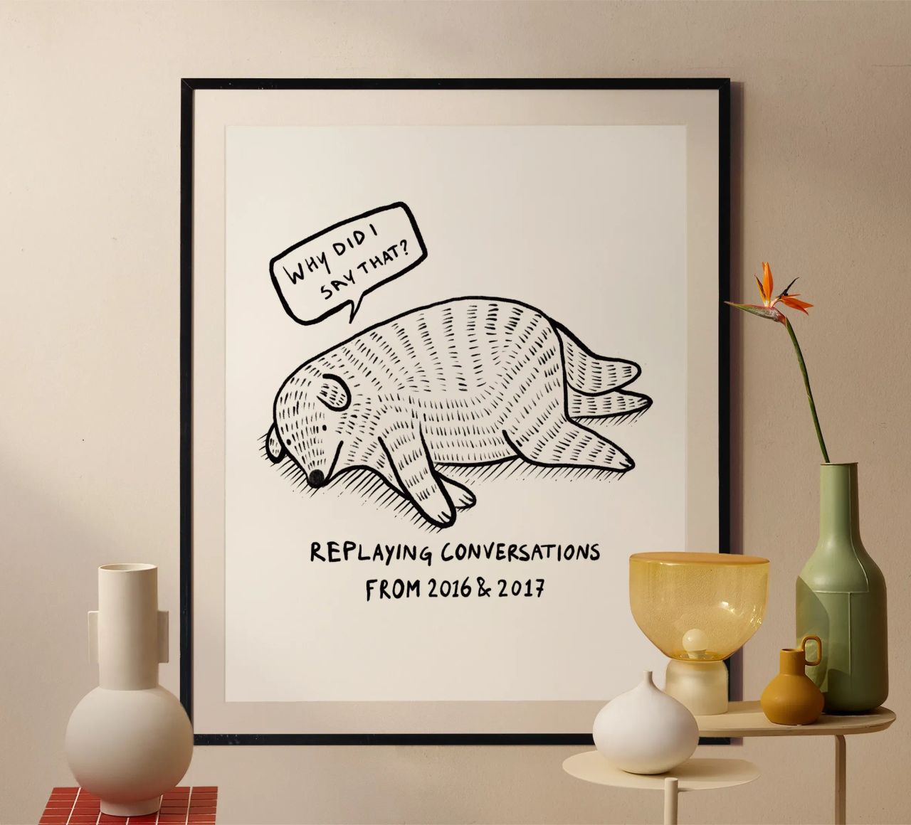 Wiederholung von Gesprächen aus 2016&2017 Poster von Studio Patruschka