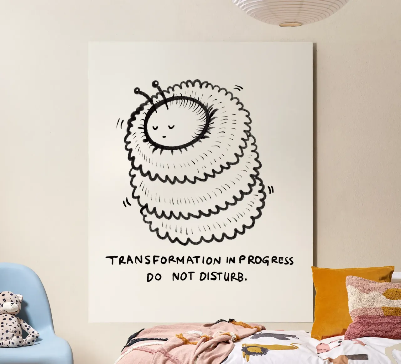 Transformation in progress, do not disturb alu-dibond by Studio Patruschka