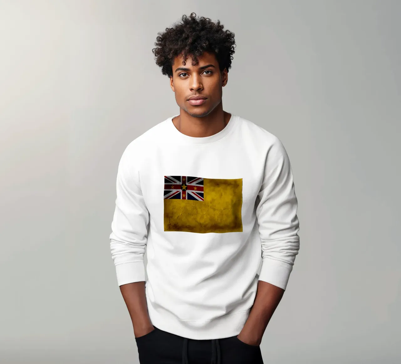 Bandera de Niue sudadera de Joshua A Holmes
