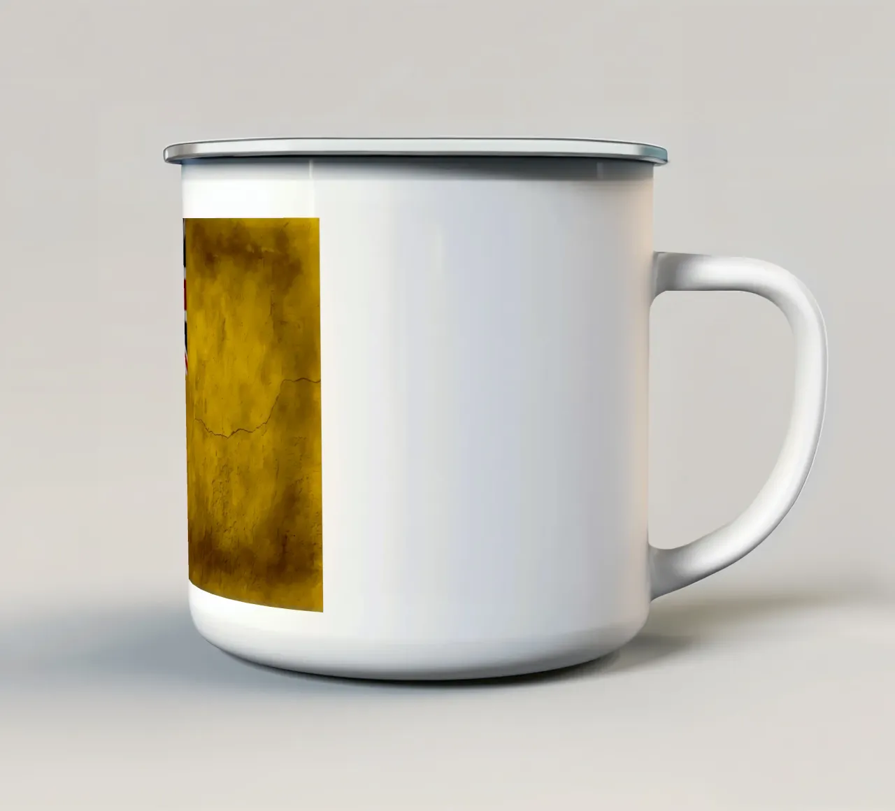 Bandiera vintage di Niue tazza in smalto da Joshua A Holmes