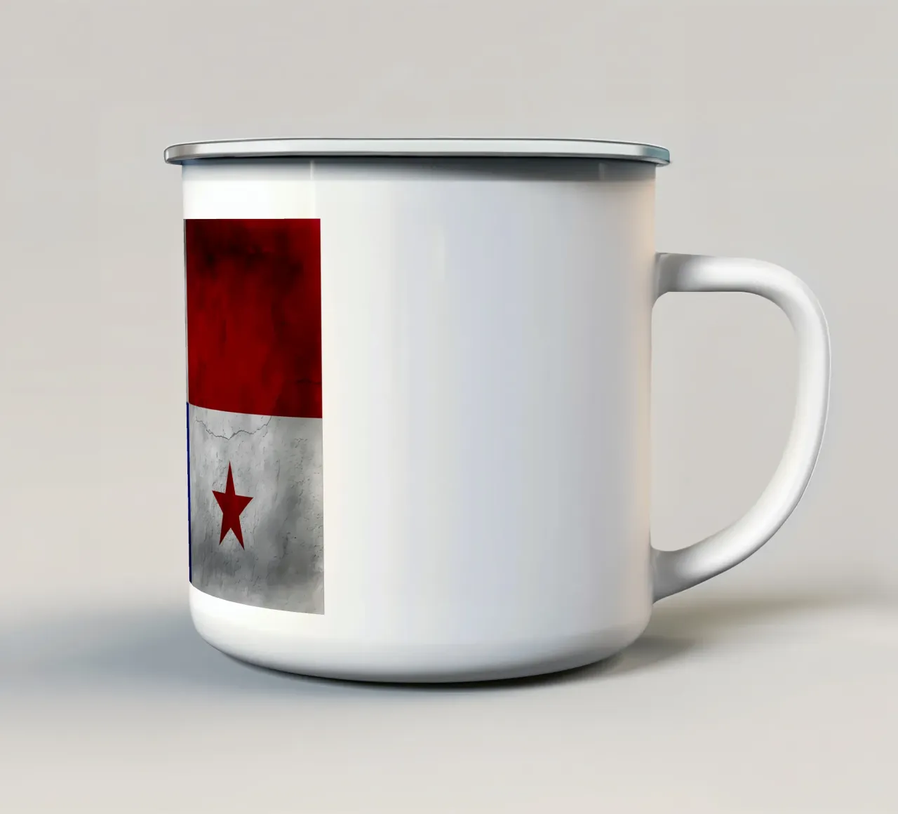 Bandiera d'epoca di Panama tazza in smalto da Joshua A Holmes
