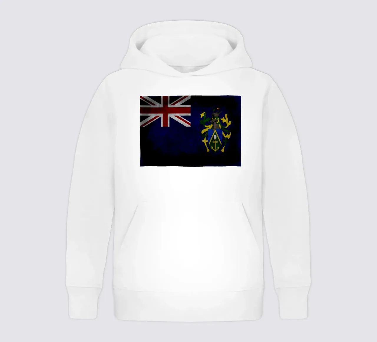 Pitcairn Islands vintage flag kids hoodie by Joshua A Holmes