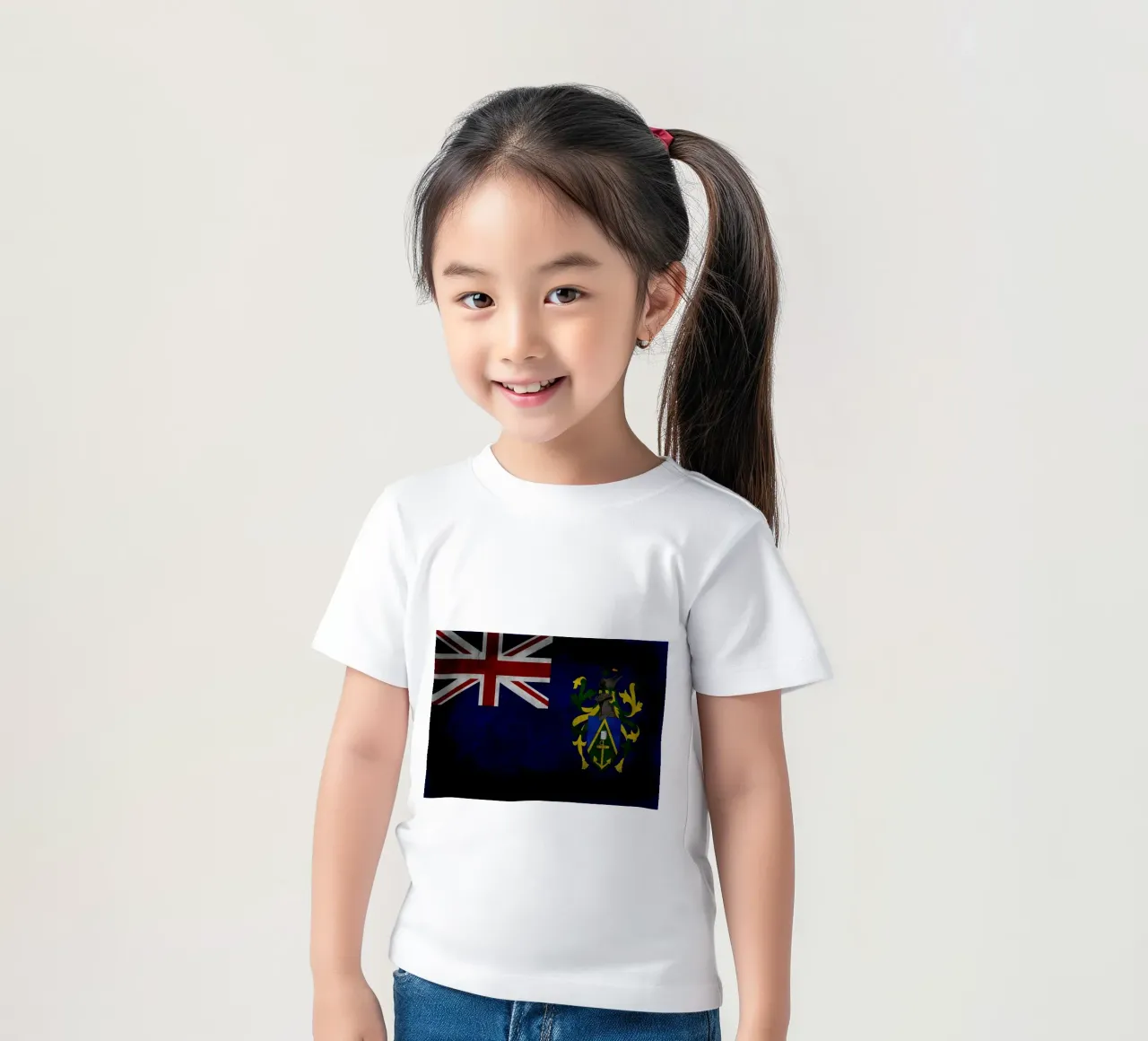 Pitcairn Islands vintage flag kids t-shirt by Joshua A Holmes