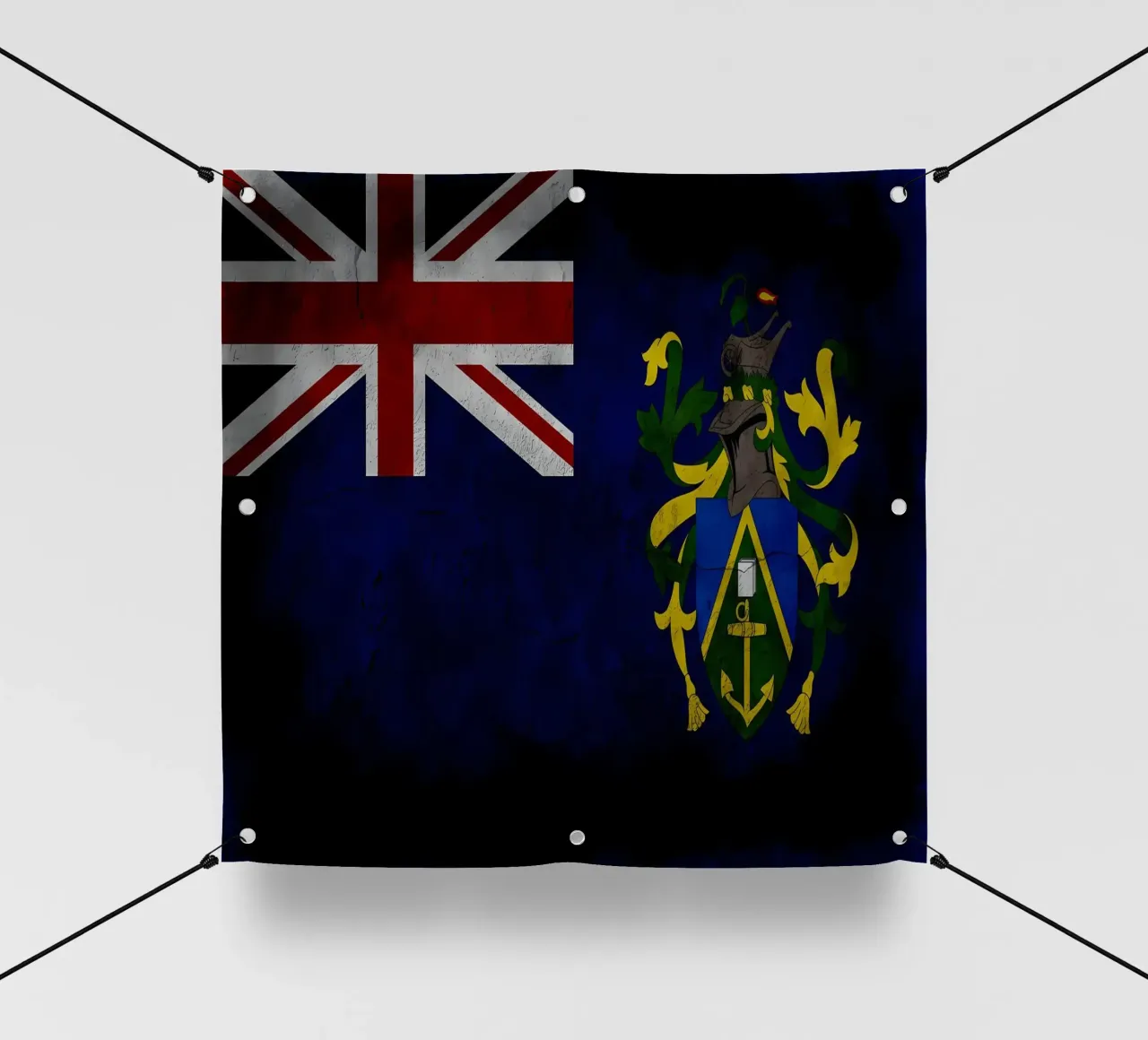 Bandiera d'epoca delle Isole Pitcairn telo in pvc da Joshua A Holmes