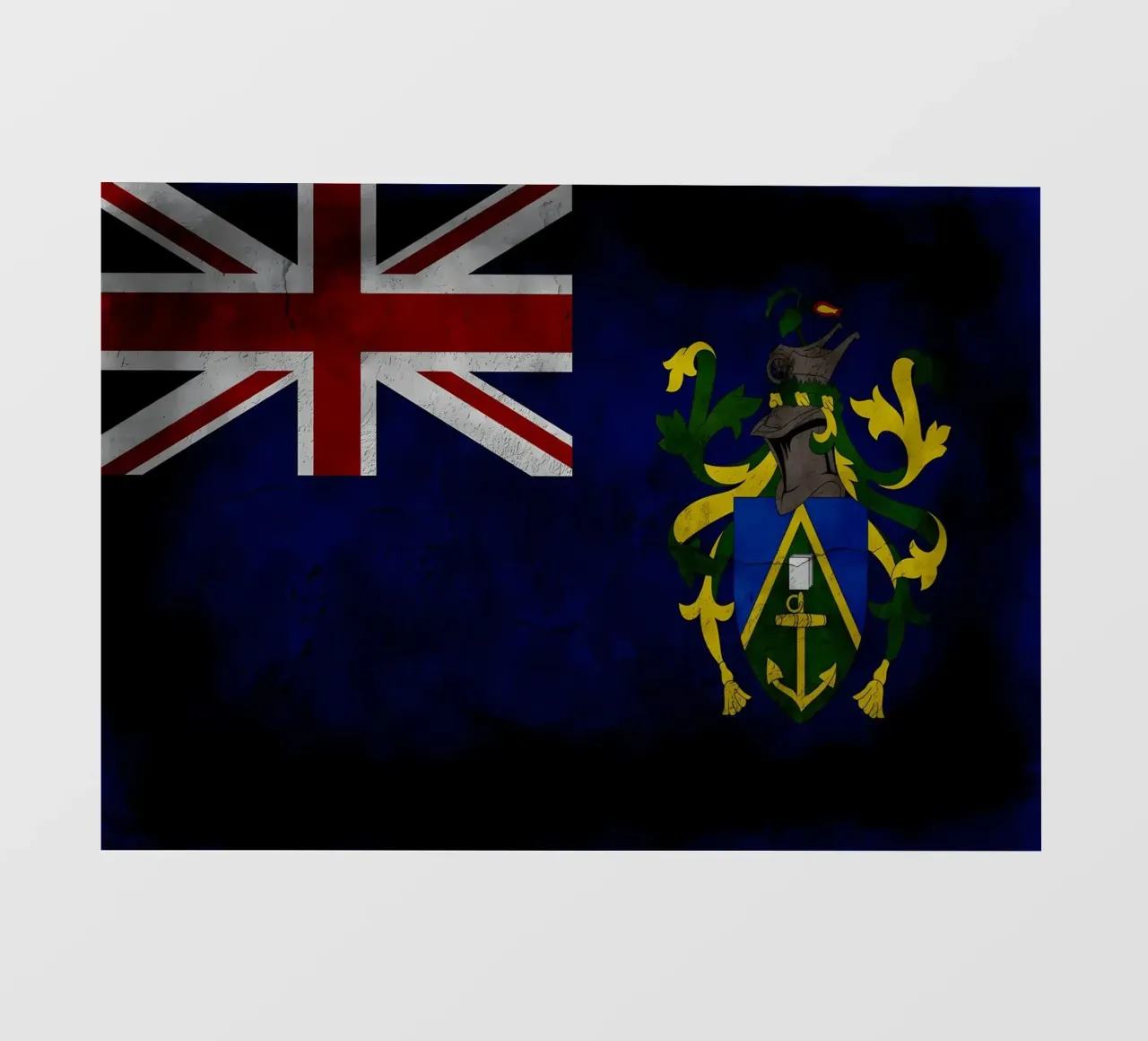Bandiera d'epoca delle Isole Pitcairn telo in pvc da Joshua A Holmes
