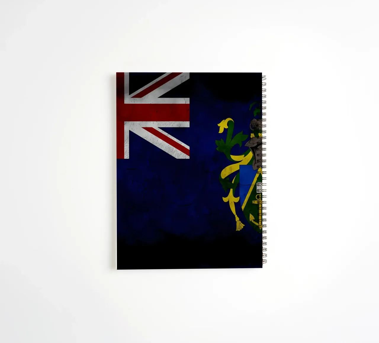 Pitcairn Islands vintage flag spiral notebook by Joshua A Holmes