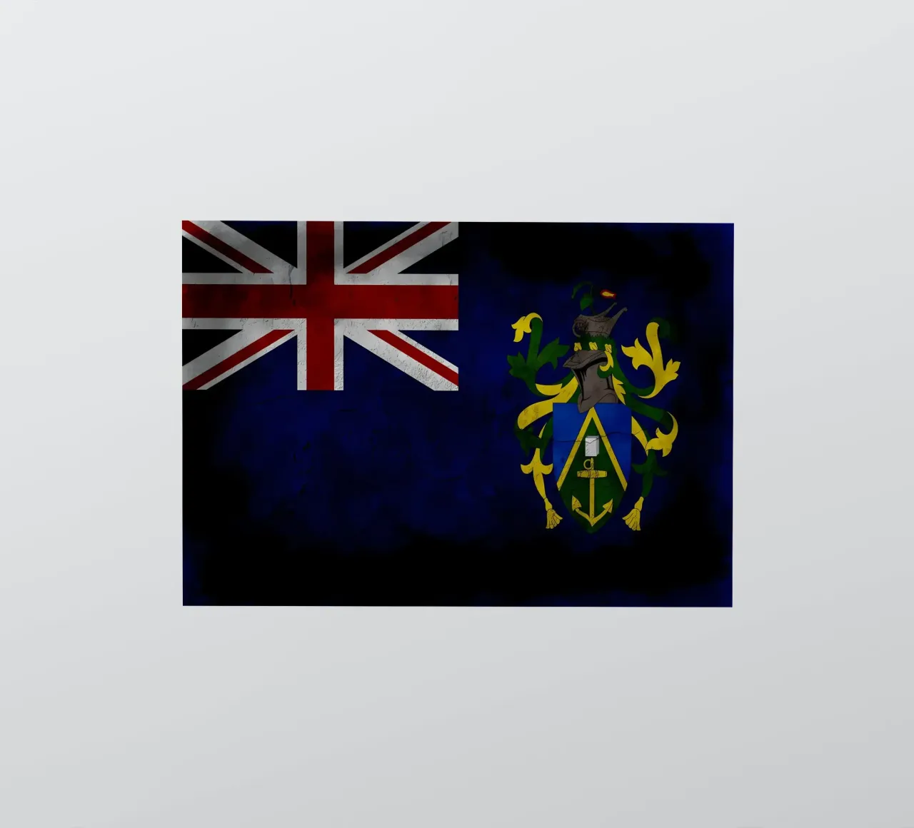 Pitcairn Islands vintage flag sticker by Joshua A Holmes