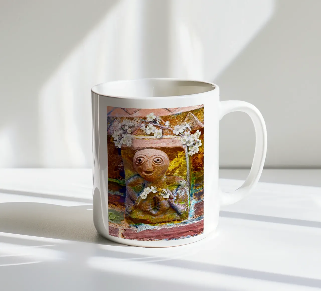 Kilpeck's Sheela na Gig ceramic mug by goddess art