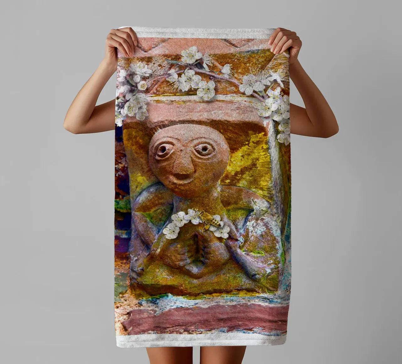 Sheela na Gig di Kilpeck asciugamano da bagno da goddess art