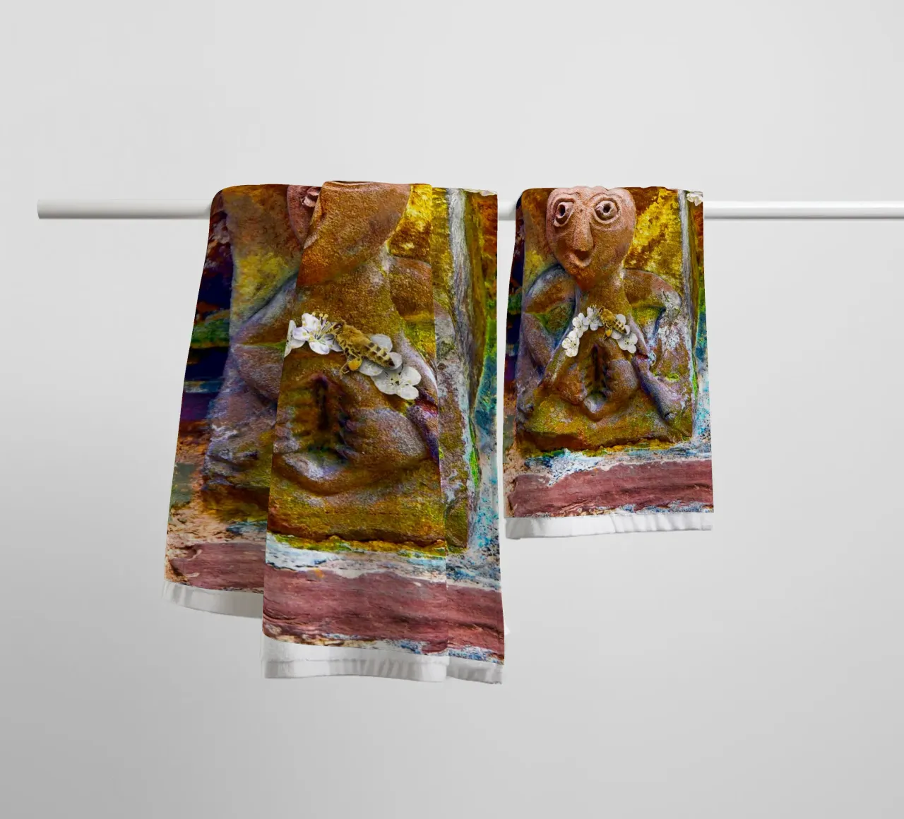 Sheela na Gig di Kilpeck asciugamano da bagno da goddess art