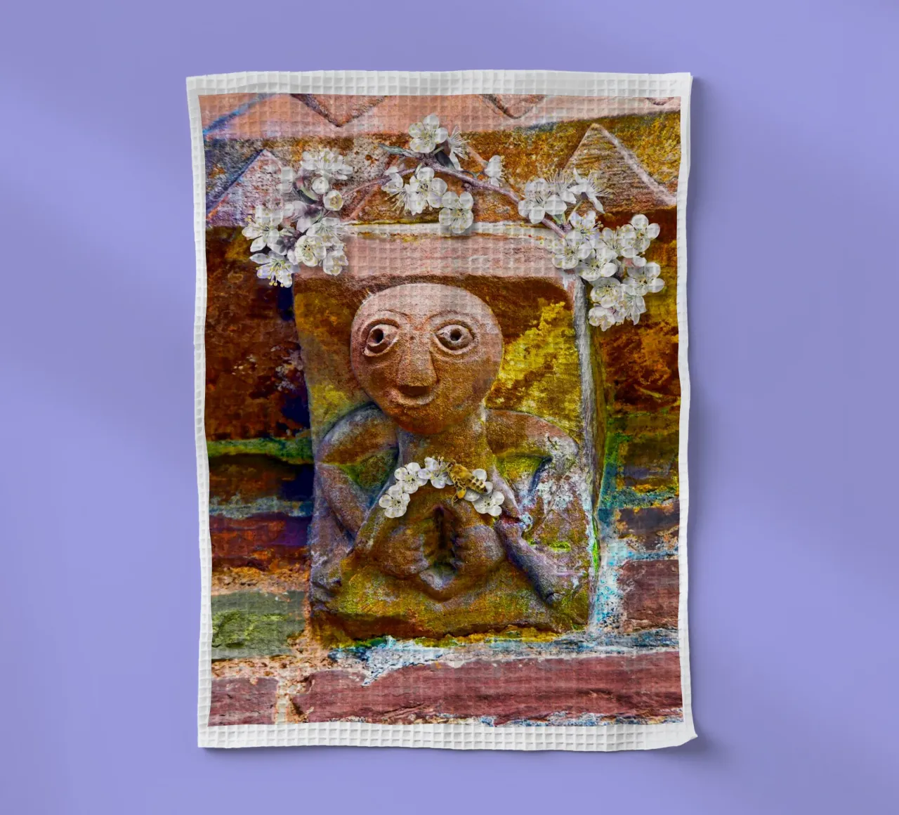 Sheela na Gig di Kilpeck canovaccio da cucina da goddess art