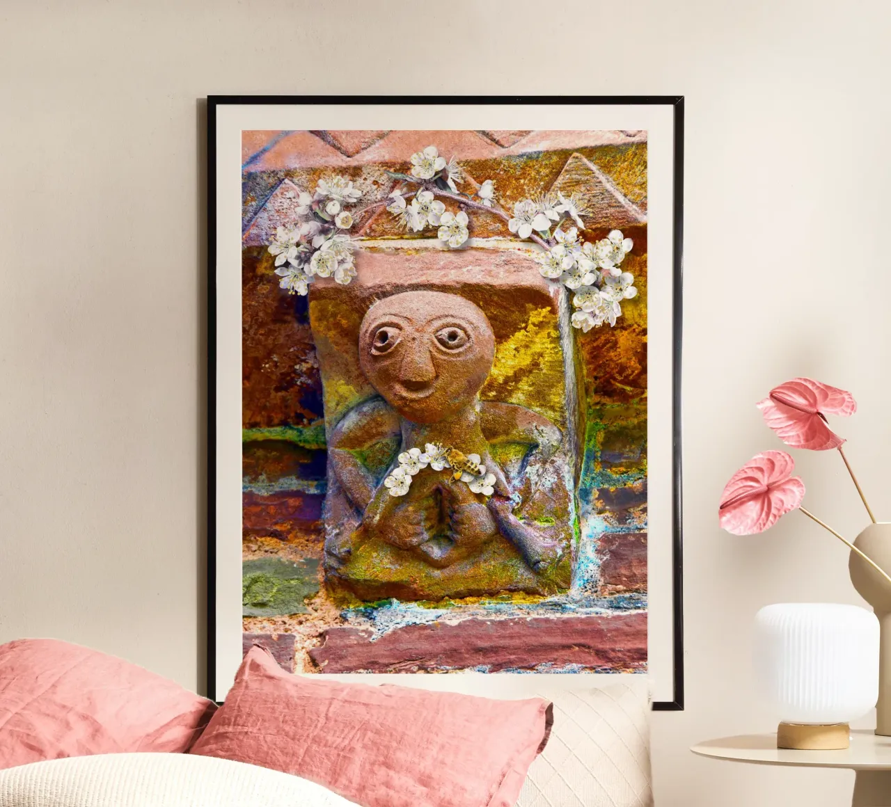 Sheela na Gig di Kilpeck carta hahnemühle da goddess art