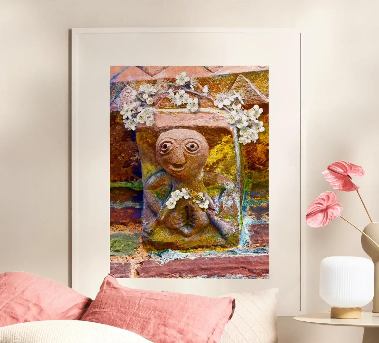 Sheela na Gig di Kilpeck carta hahnemühle da goddess art